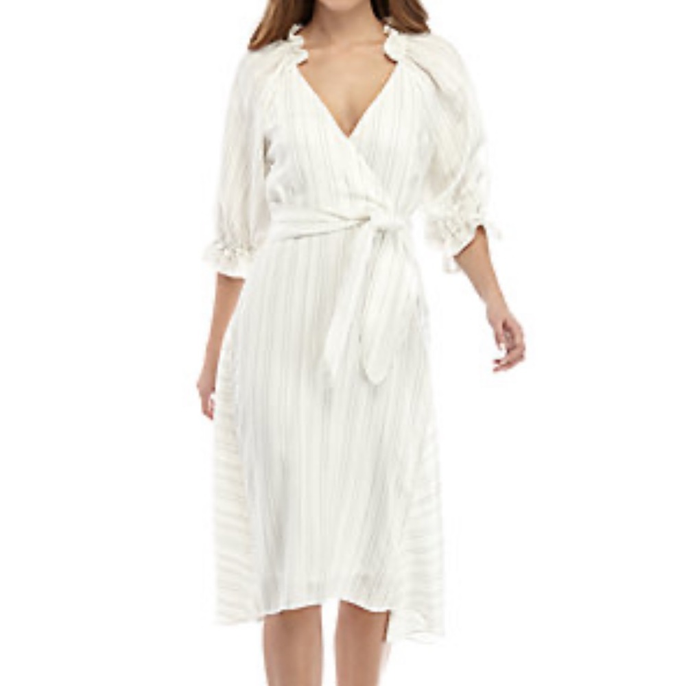 Maison Tara pin stripe dress